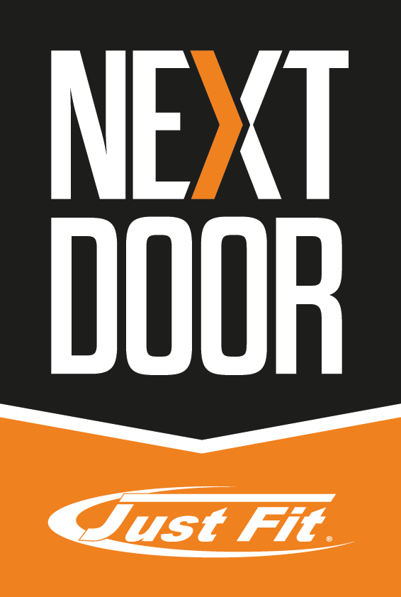 NEXT DOOR by Just Fit Logo_hochformat